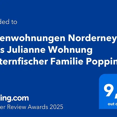 Haus Julianne Austernfischer Familie Poppinga * Norderney
